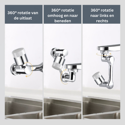 TwistTap™ – 1080-graden draaibare verlengkraan