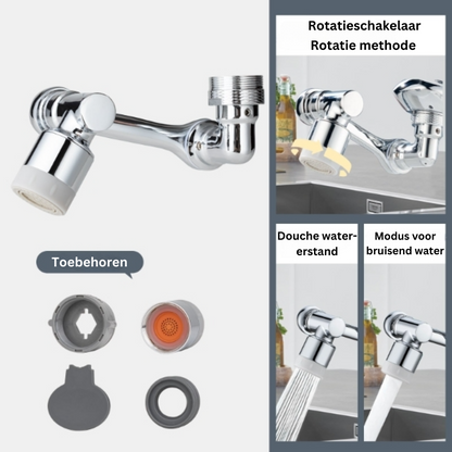TwistTap™ – 1080-graden draaibare verlengkraan