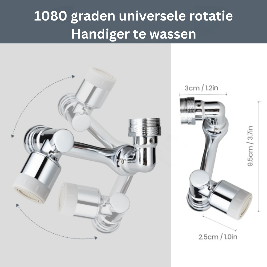 TwistTap™ – 1080-graden draaibare verlengkraan