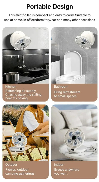 BreezeMate™ 2-in-1 Opvouwbare Tafel- & Keukenventilator
