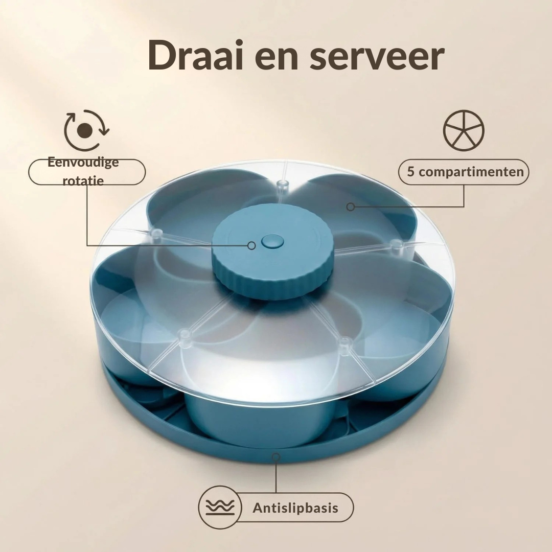 SpinServe-Snackschaal Met Vakjes