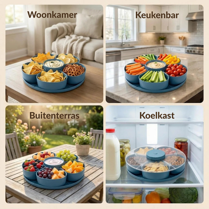 SpinServe-Snackschaal Met Vakjes