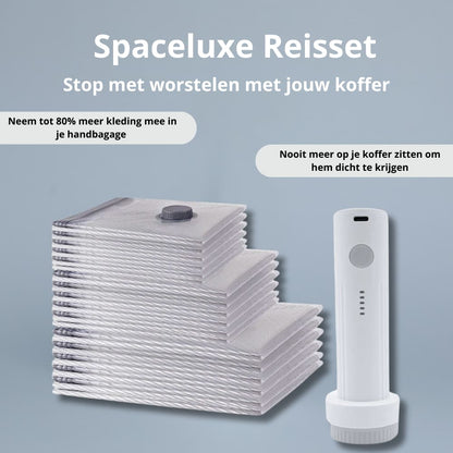 SpaceLuxe™ vacuüm reisset | Nooit meer stress bij het inpakken van je koffer