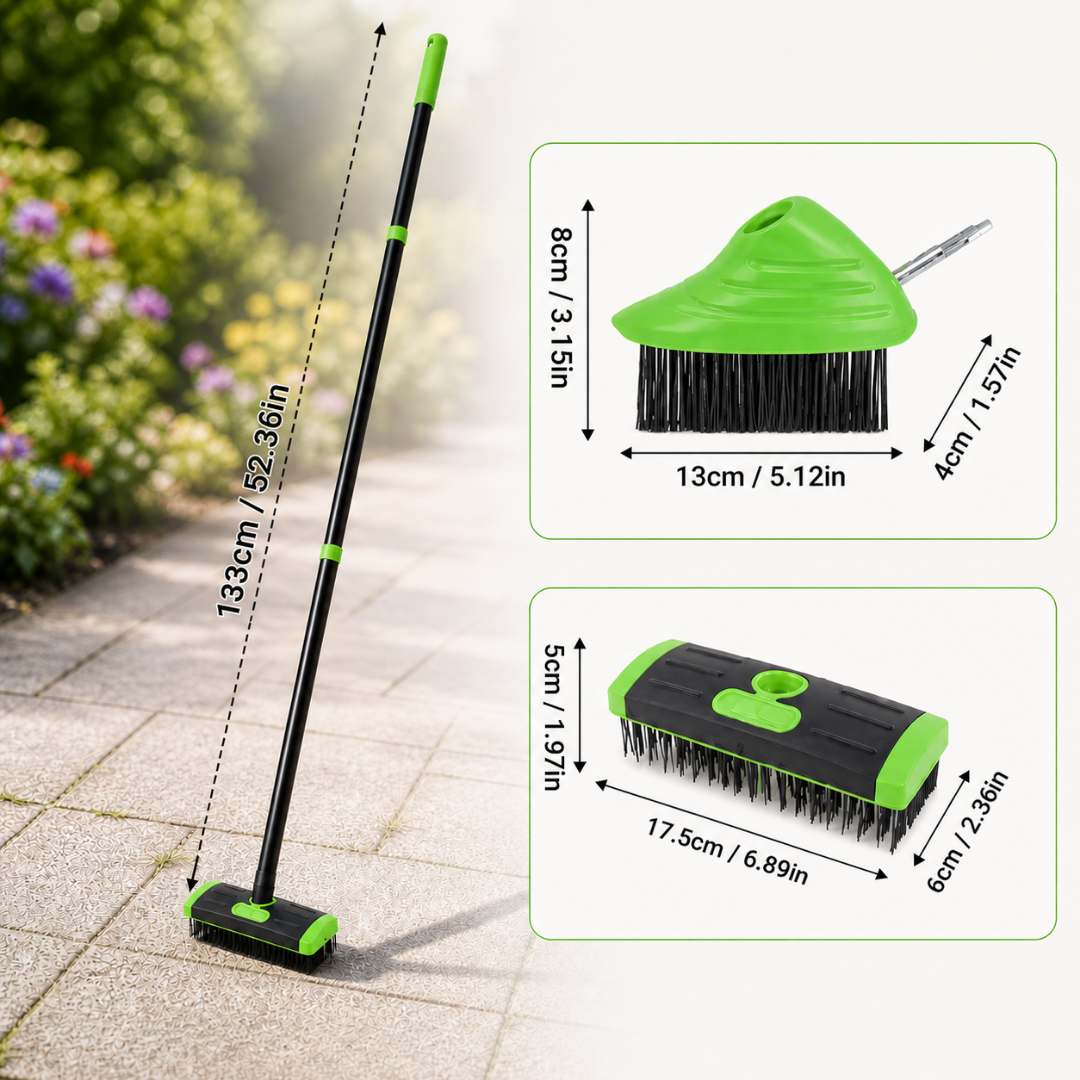 GardenBrush™ | De 3-in-1 onkruidborstelset!