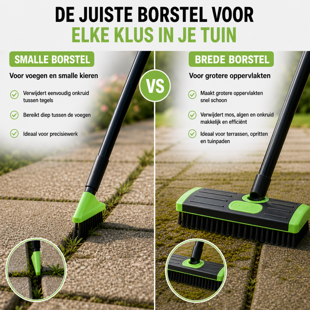 GardenBrush™ | De 3-in-1 onkruidborstelset!