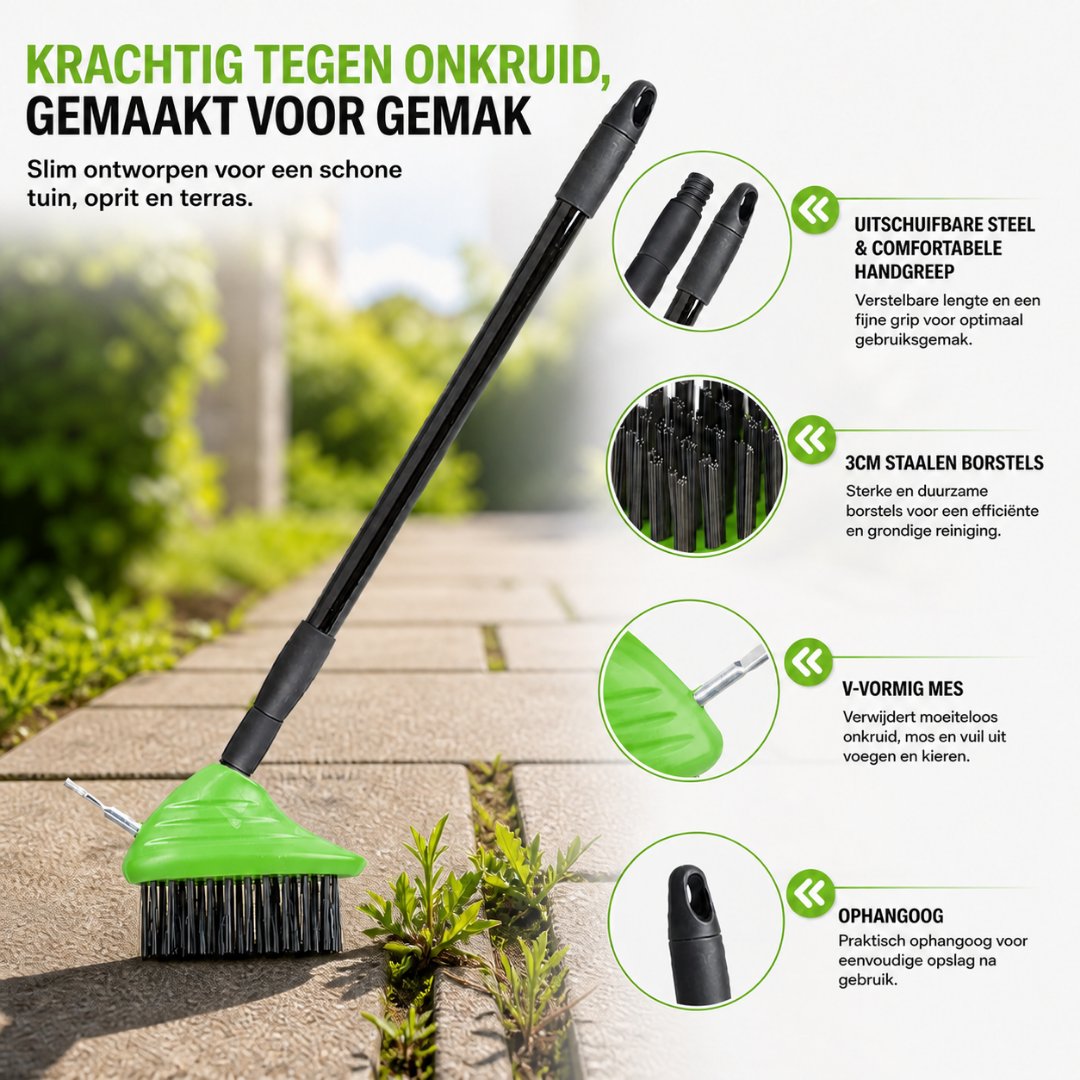 GardenBrush™ | De 3-in-1 onkruidborstelset!