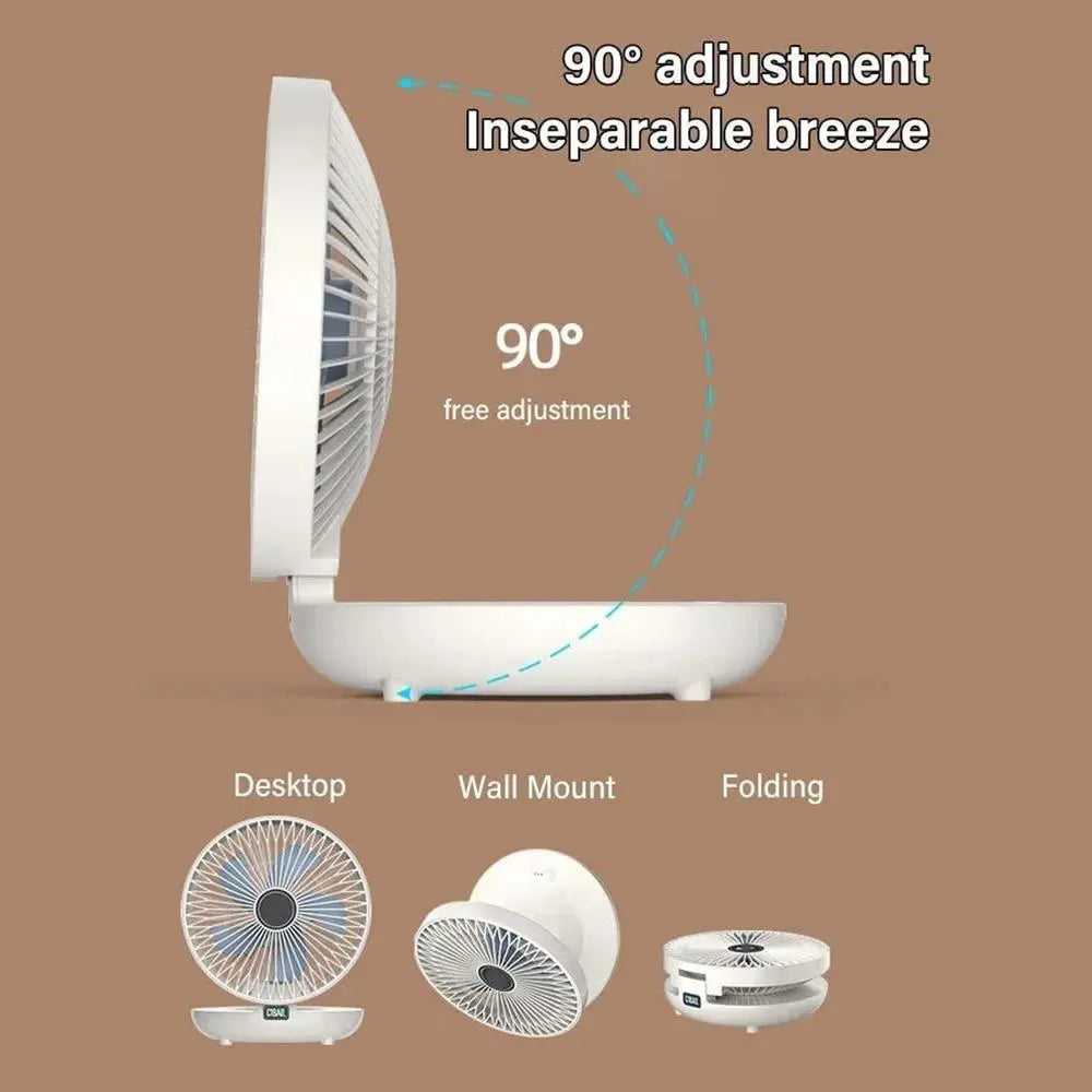 BreezeMate™ 2-in-1 Opvouwbare Tafel- & Keukenventilator
