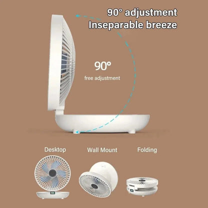 BreezeMate™ 2-in-1 Opvouwbare Tafel- & Keukenventilator