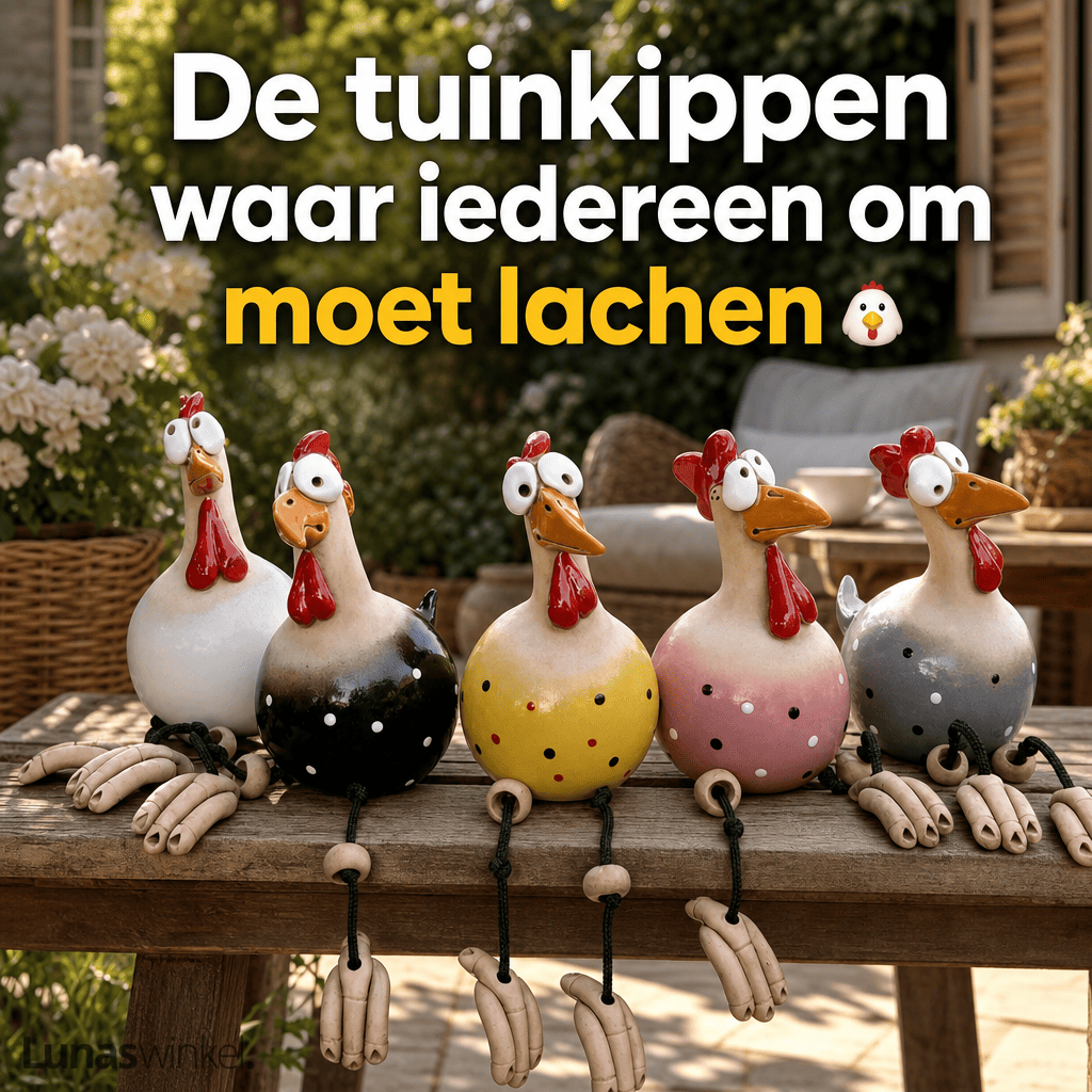 Keramieken Tuinkip™ | De Grappigste Blikvanger Voor Je Tuin