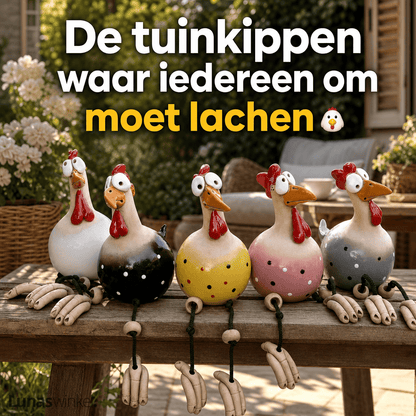 Keramieken Tuinkip™ | De Grappigste Blikvanger Voor Je Tuin