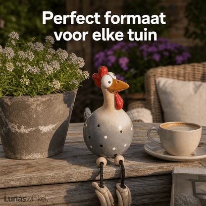 Keramieken Tuinkip™ | De Grappigste Blikvanger Voor Je Tuin