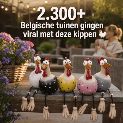 Keramieken Tuinkip™ | De Grappigste Blikvanger Voor Je Tuin