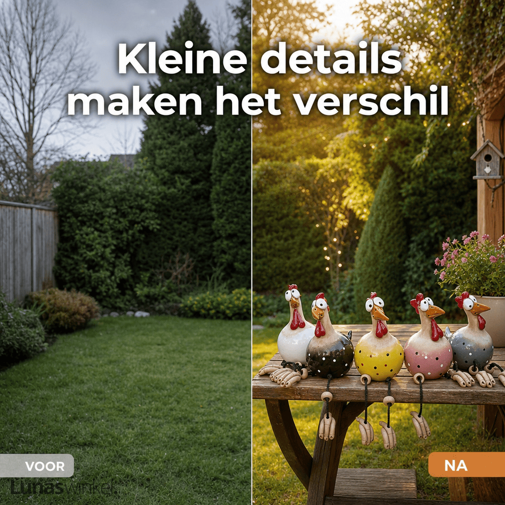 Keramieken Tuinkip™ | De Grappigste Blikvanger Voor Je Tuin