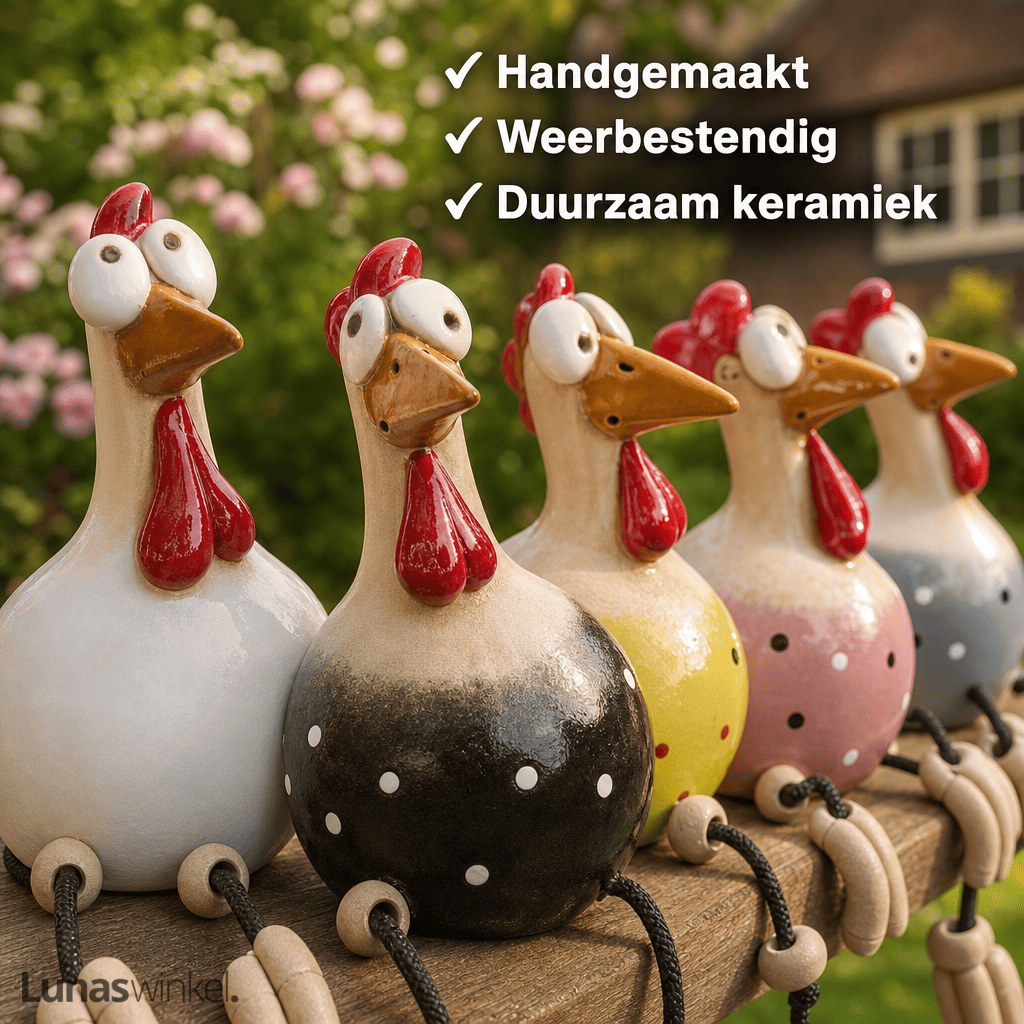 Keramieken Tuinkip™ | De Grappigste Blikvanger Voor Je Tuin