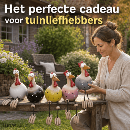 Keramieken Tuinkip™ | De Grappigste Blikvanger Voor Je Tuin