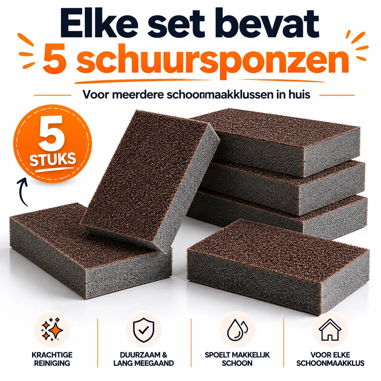 TitanScrub™ | Diepreinigende Schuurspons Set