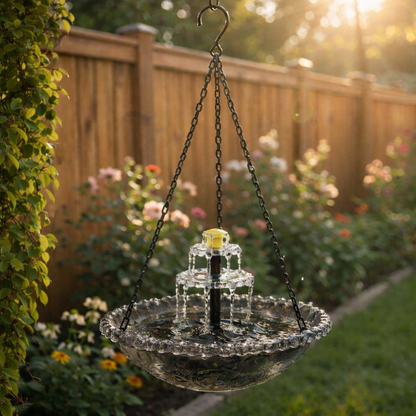 AquaBloom™ – Solar Hangende Fontein voor Ontspannende Tuinoase