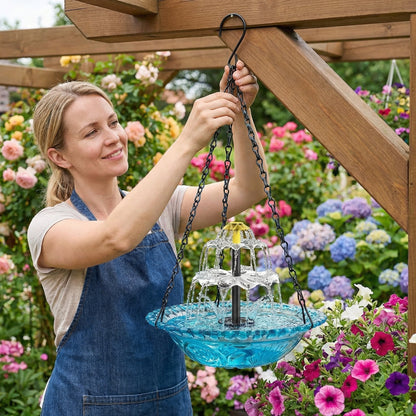 AquaBloom™ – Solar Hangende Fontein voor Ontspannende Tuinoase
